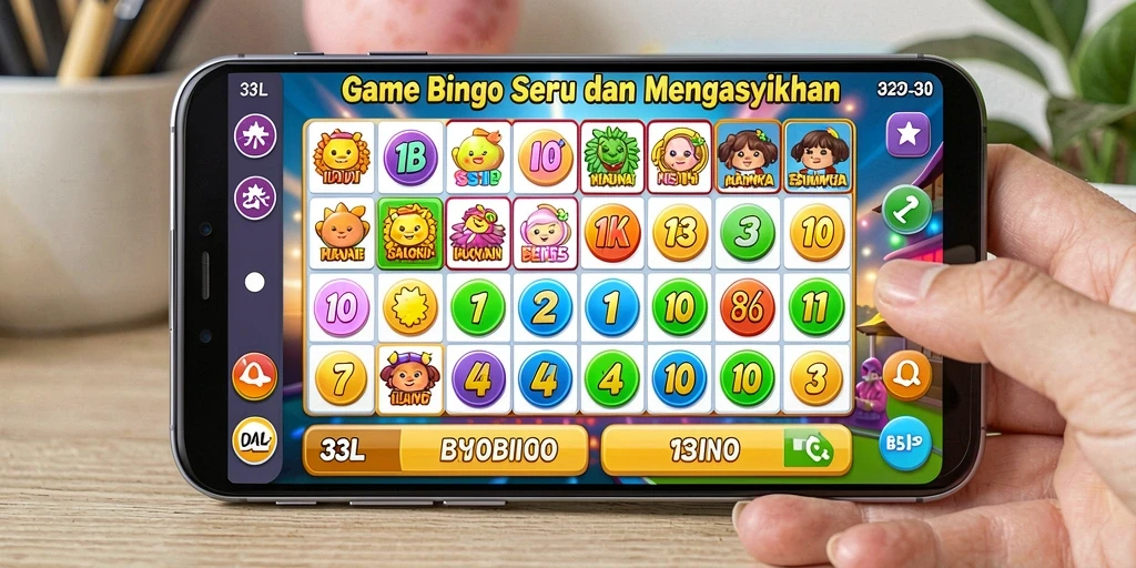 Screenshot utama 33L menampilkan gameplay Bingo yang seru.