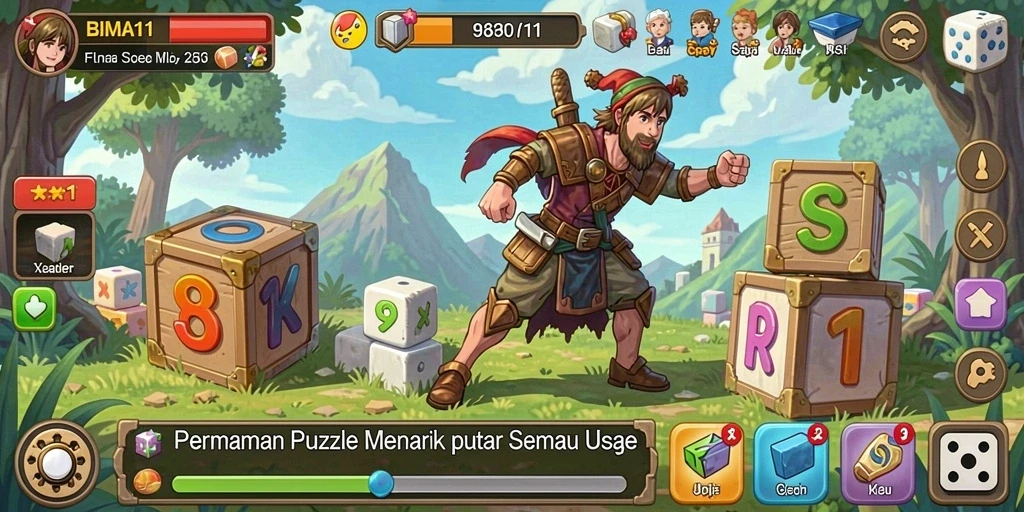 Gameplay BIMA11 dengan teka-teki yang menantang dan seru.
