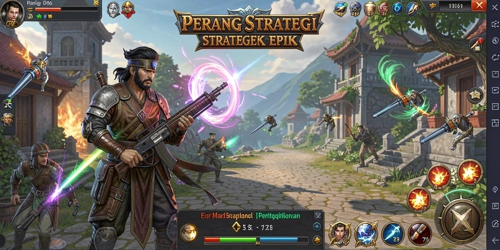 Tangkapan layar D06 memperlihatkan aksi strategi yang mendebarkan.