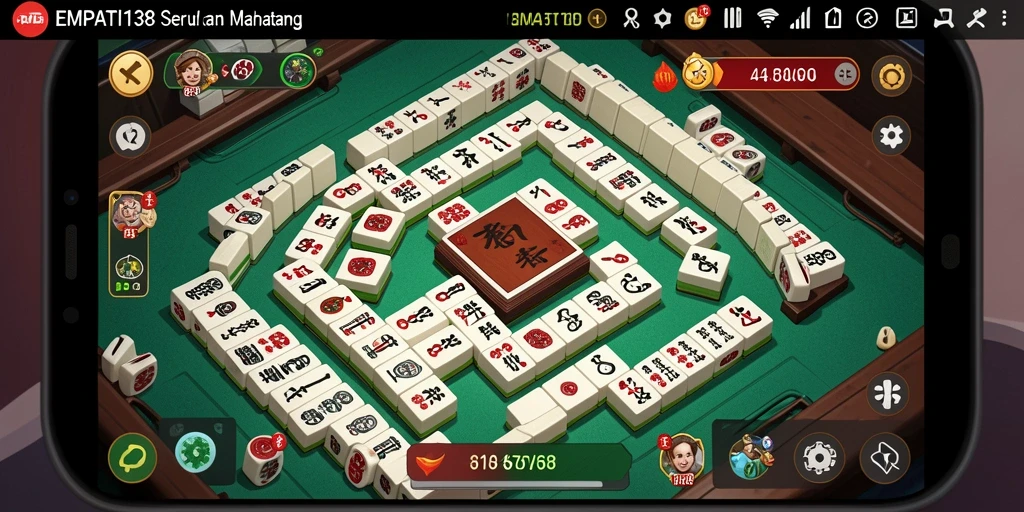 Screenshot dari gameplay Mahjong di EMPATI138 yang menunjukkan tantangan menarik.