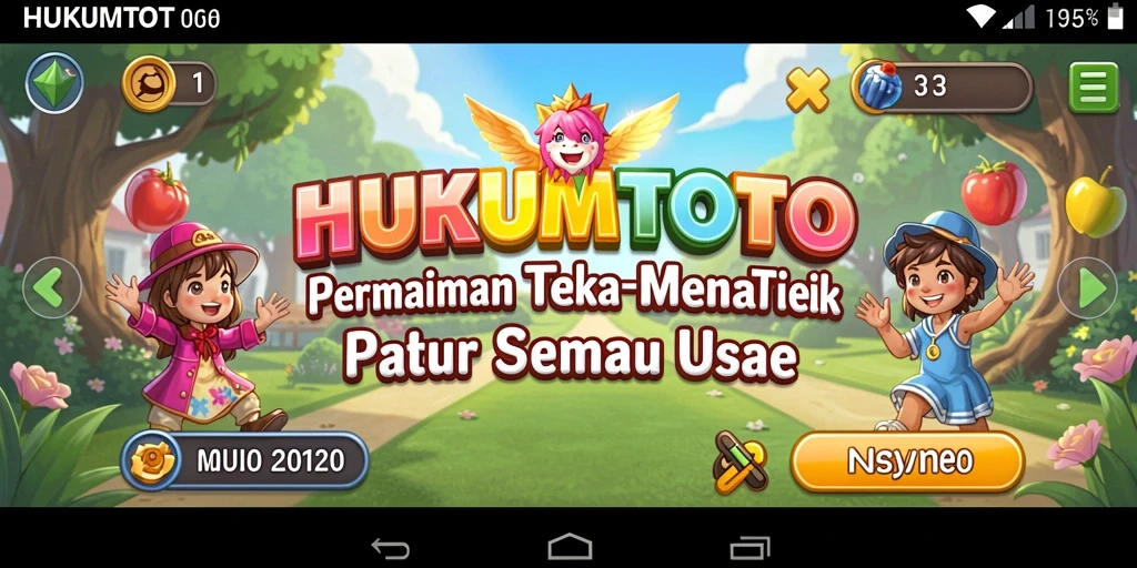 Tampilan gameplay HUKUMTOTO yang menantang dan mengasyikkan.