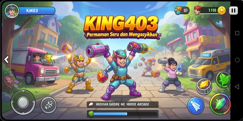 Tampilan menarik gameplay KING403 dengan rintangan yang menantang.