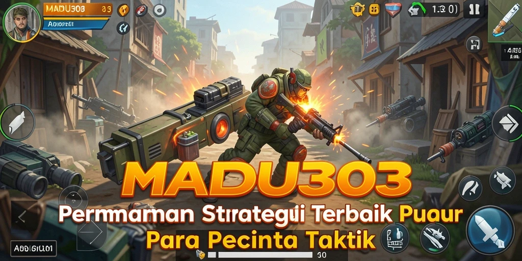 Gameplay MADU303 yang menegangkan dan strategis.