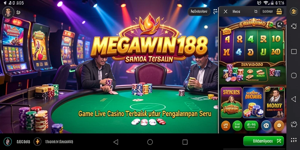 Tampilan gameplay Live Casino dalam MEGAWIN188 yang menakjubkan.