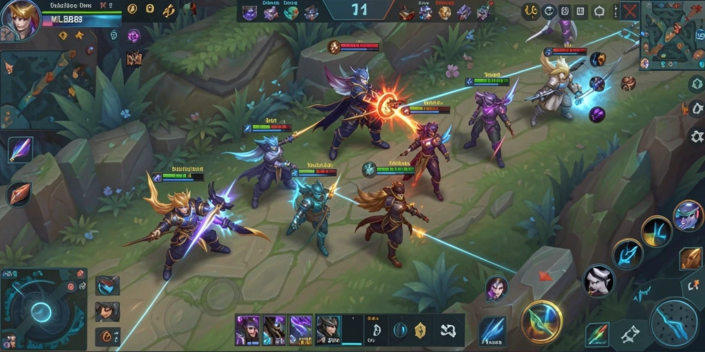 Tampilan gameplay yang menarik dari aplikasi Utility MLBB8.