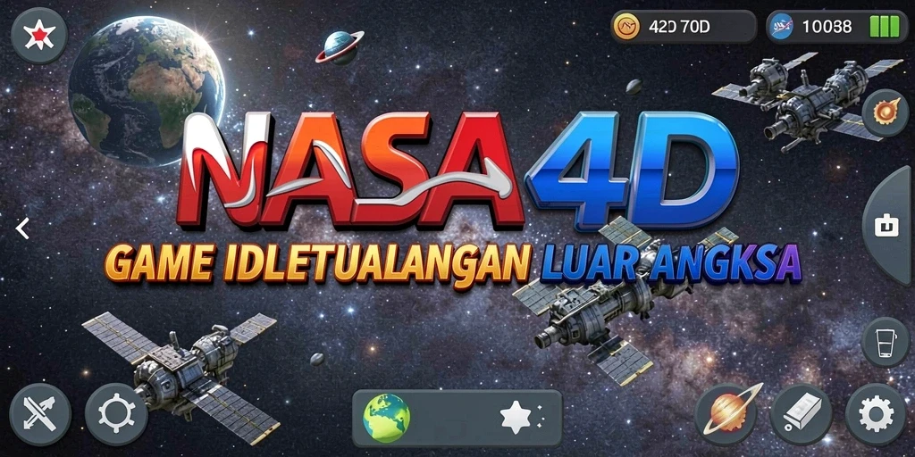 Tampilan gameplay petualangan luar angkasa yang menawan.