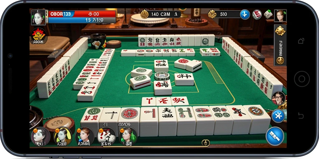 Screenshot gameplay OBOR138 yang menunjukkan strategi Mahjong terbaik.
