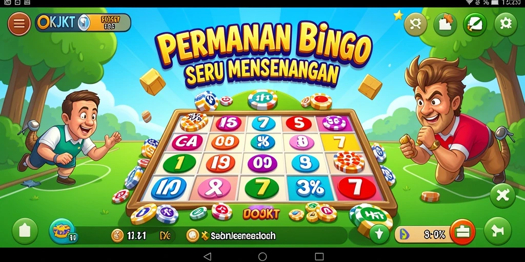 Tampilan menarik dari gameplay bingo yang seru di OKJKT.