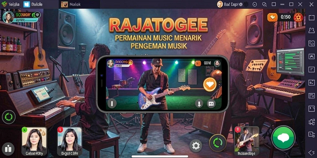 Tampilan gameplay menarik dari RAJATOGEL yang penuh musik.