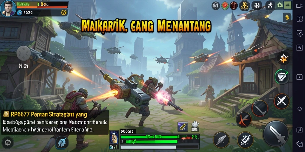 Tampilan menarik dari gameplay strategis RP6677 yang mendebarkan.