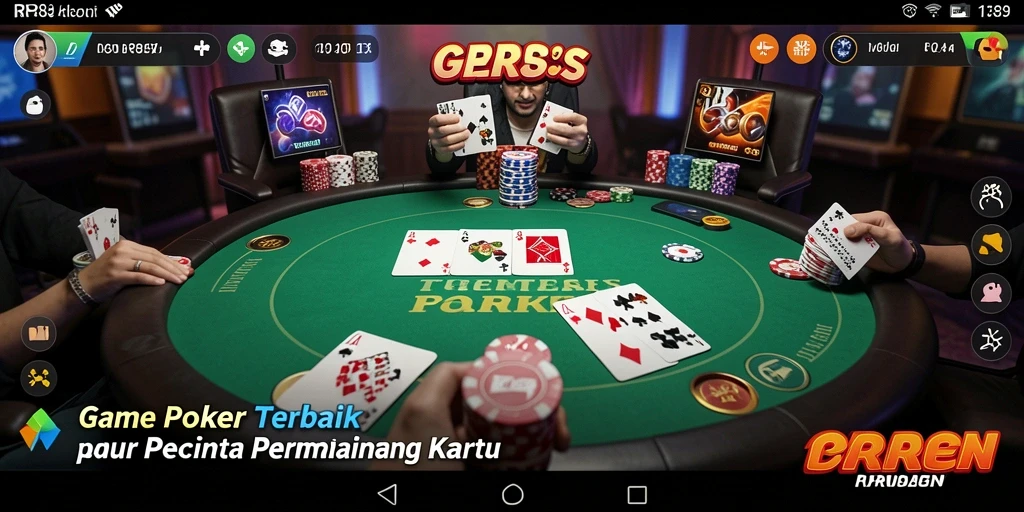 Tampilan antarmuka gameplay poker yang menarik dan interaktif di RR89.
