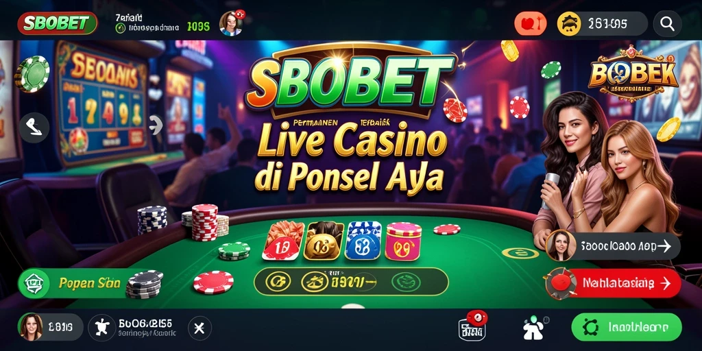 Tampilan gameplay SBOBET yang menegangkan di Live Casino.
