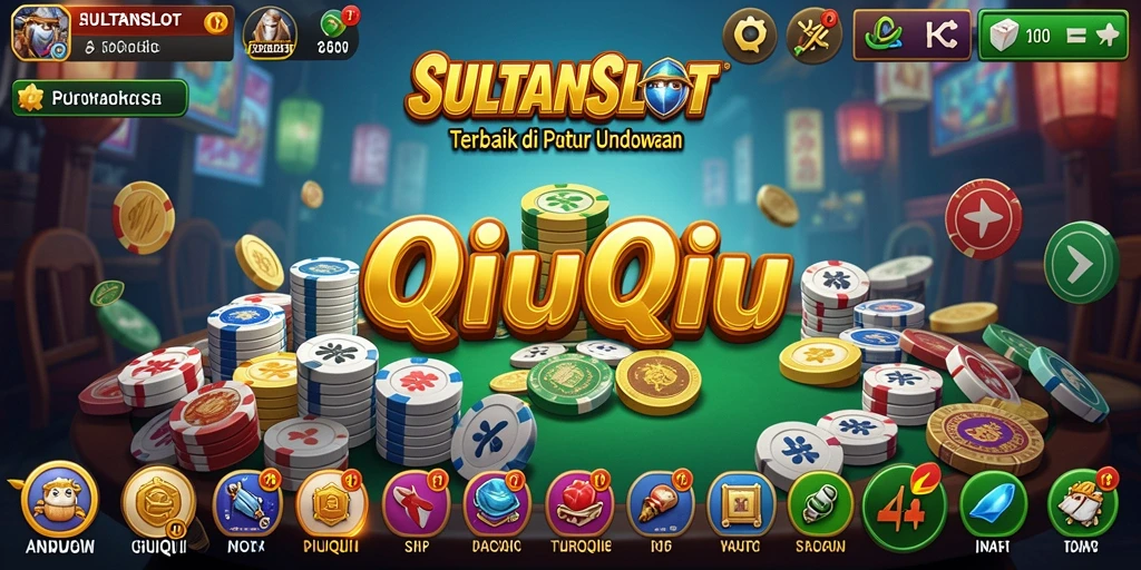 Screenshot gameplay SULTANSLOT yang menampilkan suasana seru QiuQiu.