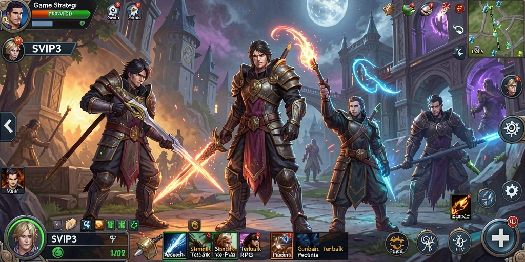 Tampilan menarik dari gameplay taktis di SVIP3