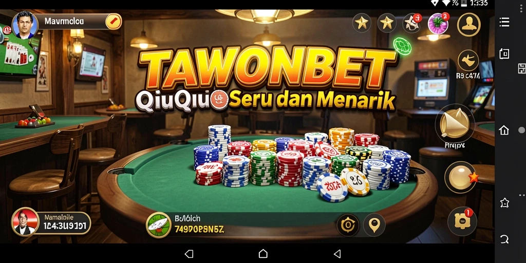Screenshot gameplay TAWONBET dengan keceriaan bermain QiuQiu.