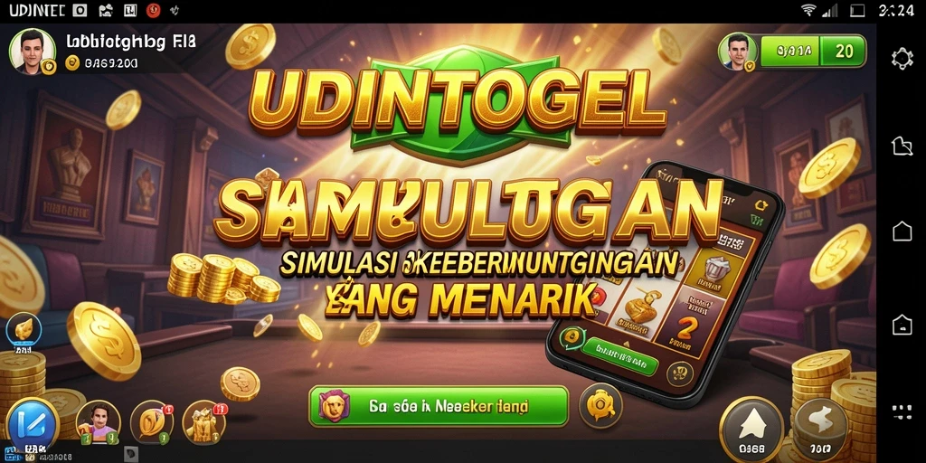 Screenshot gameplay UDINTOGEL menampilkan interaksi permainan togel yang menarik.