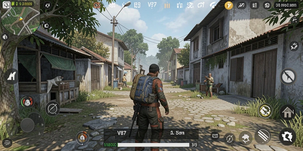 Tampilan gameplay <strong>V87</strong> yang menakjubkan dalam simulasi interaksi karakter.