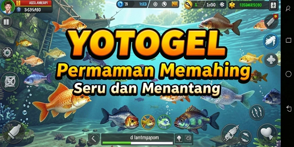 Tampilan gameplay YOTOGEL yang memukau saat memancing.